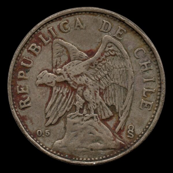 CHILE 2 PESOS 1927 - Imagen 2
