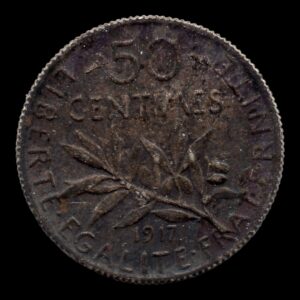FRANCIA 50 CENTIMES 1917