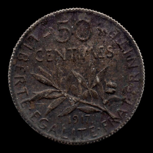 FRANCIA 50 CENTIMES 1917