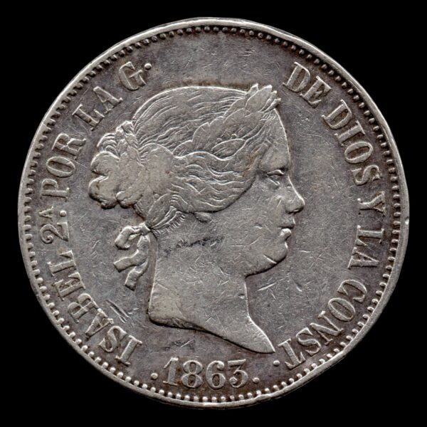 ESPAÑA 10 REALES 1863