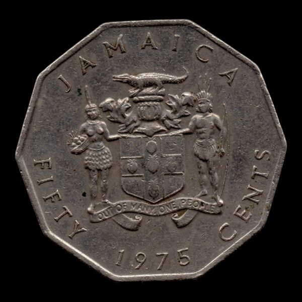JAMAICA 50 CENTAVOS 1975 - Imagen 2