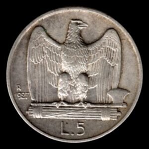 Italia 5 liras 1927 KM# 67
