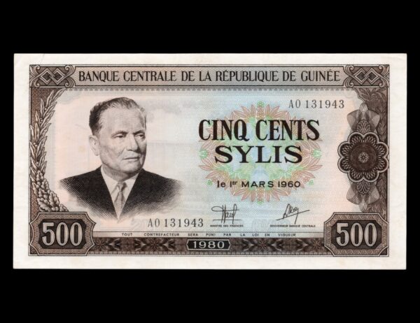 Guinea 500 Sylis 1980 P#27