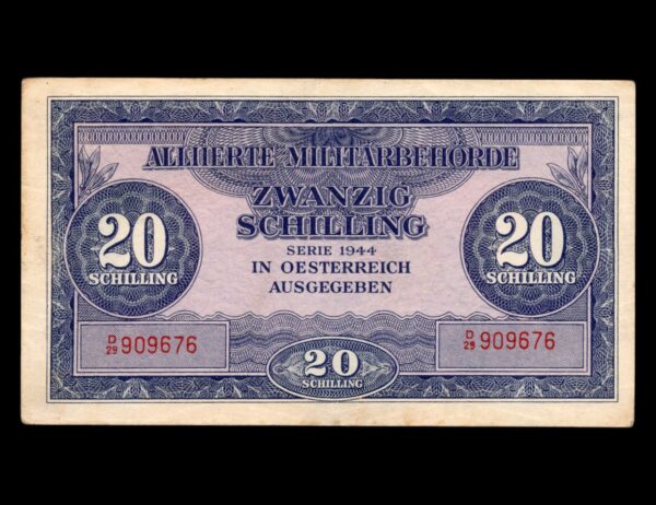 Austria Alliados 20 Schilling 1944 P#107