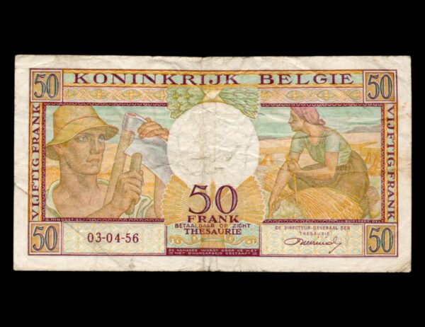Belgica 50 Francs 1956