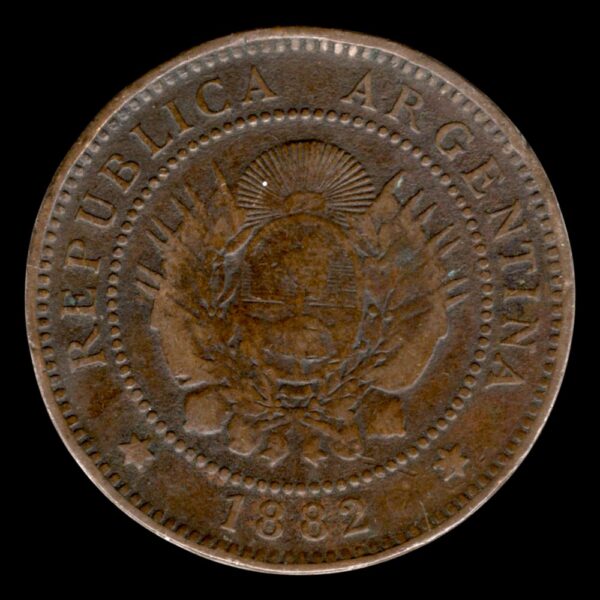 Argentina 1 centavo 1882 CJ#38.2