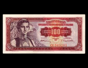 Yugoslavia 100 Dinara 1955