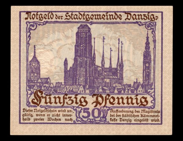 Danzig 50 Pfennig 1919 P#11