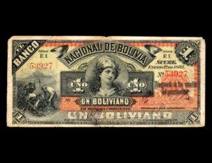 1 Boliviano 1892 P#S#211.b
