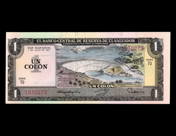 El Salvador 1 Colon 1980 P#125b