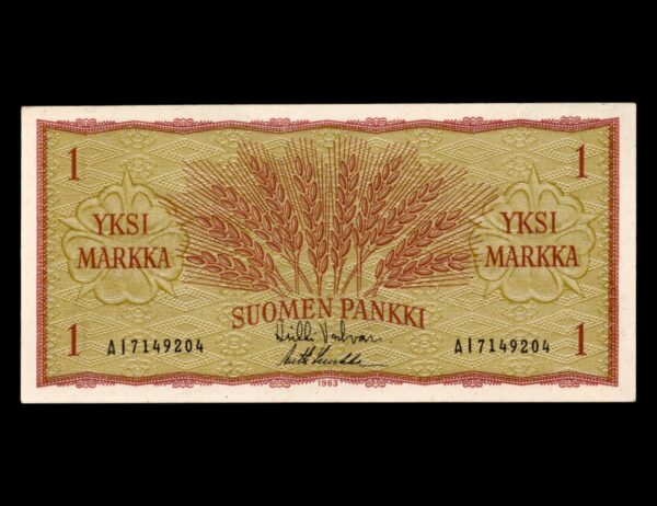 Finlandia 1 Markka 1963 P#98