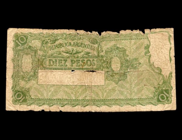 Argentina 10 Pesos Caja de Conversion Bot#1627 - Imagen 2