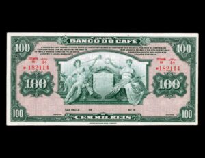Brasil 100 Mil Réis 1929 Banco do Café 	P# S541