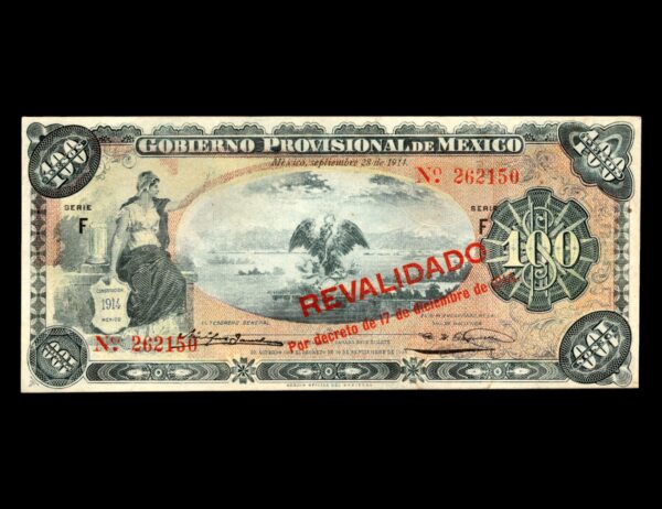Mexico Gobierno Provisional 100 Pesos 1914 P#S708b