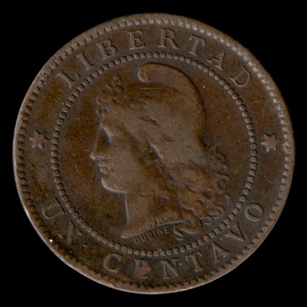 Argentina 1 centavo 1882 CJ#38.2 - Imagen 2