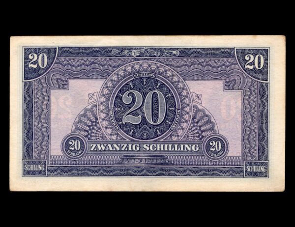 Austria Alliados 20 Schilling 1944 P#107 - Imagen 2