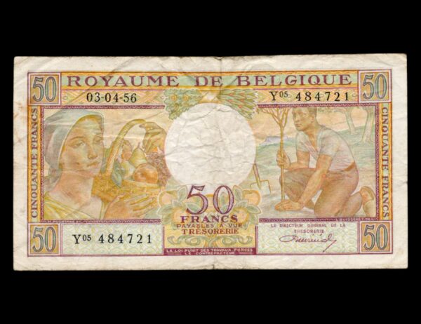 Belgica 50 Francs 1956 - Imagen 2
