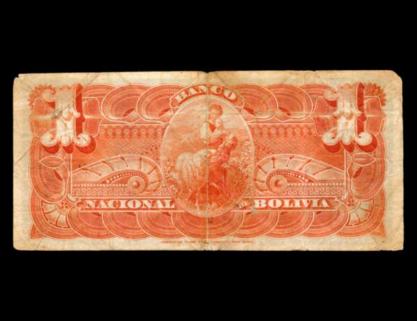 Bolivia 1 Boliviano 1892 P#S211b - Imagen 2