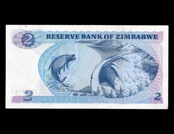 Zimbabwe 2 Dollars 1983 P#1 - Imagen 2