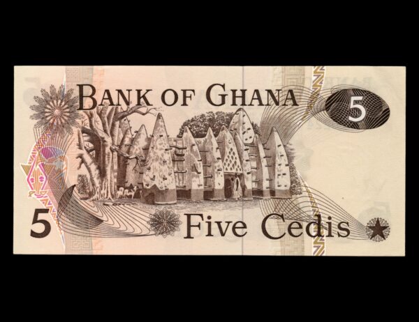 Ghana 5 Cedis 1977 P#15b - Imagen 2