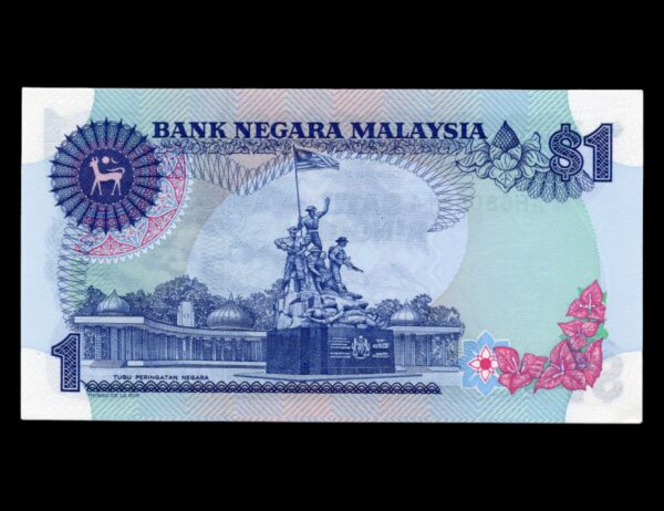 Malasia 1 Ringgit 1981-83 P#19a TDLR - Imagen 2