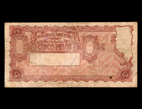 Argentina 5 Pesos Mignaquy Bot#1599 - Imagen 2