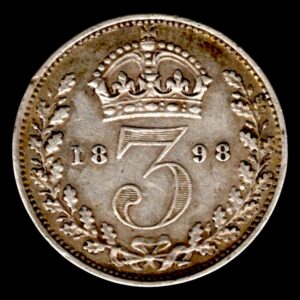 Reino Unido 3 Pence 1898 KM#777