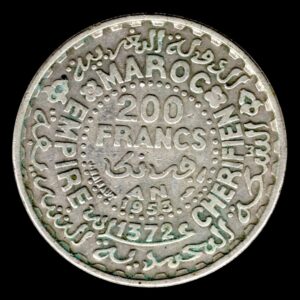 Marruecos 200 Francos 1953 Y# 53