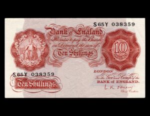Reino Unido 10 Shillings 1 P#368C