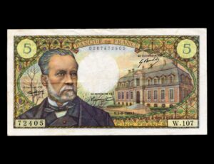 Francia 5 Francs 1969 Pasteur P#146