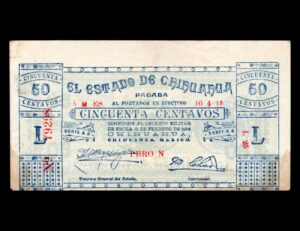 Mexico Chihuahua 50 Centavos P#S527