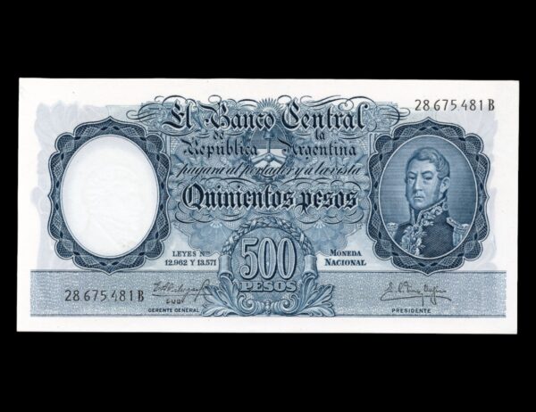Argentina 500 Pesos Mendez Delfino Bot#2108