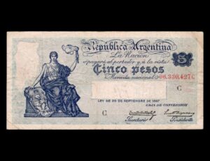 Argentina 5 Pesos Mignaquy Bot#1599