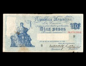 Argentina 10 Pesos Mignaquy Bot#1632