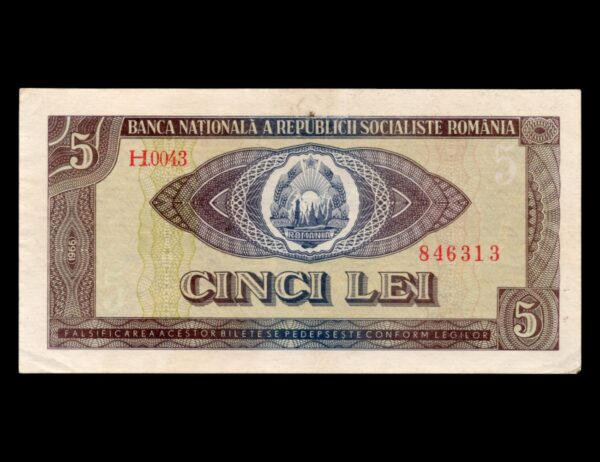 Rumania 5 Lei 1966 P#93