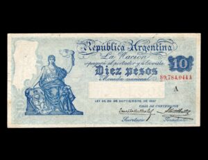 Argentina 10 Pesos Castex Bot#1624