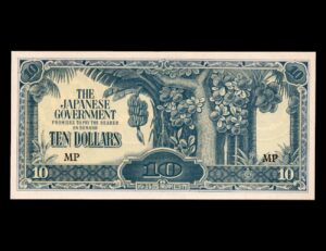 Malasia 10 Dollars Ocupacion Japonesa P#M7