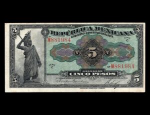 Mexico Republica Mexicana 5 Pesos 1915 P#S685