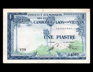 Indochina Vietnam Issue Piastra 1954 P#105