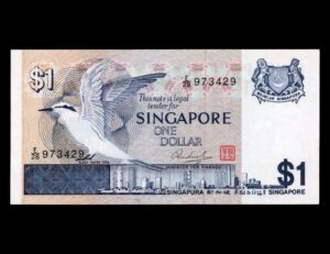 Singapur 1 Dollar 1976 P#9