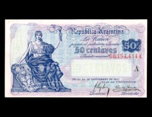 Argentina 50 Centavos Ortiz Basualdo Bot#1521