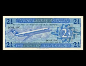 Antillas Holandesas 2 1/2 Golden 1970 P#21