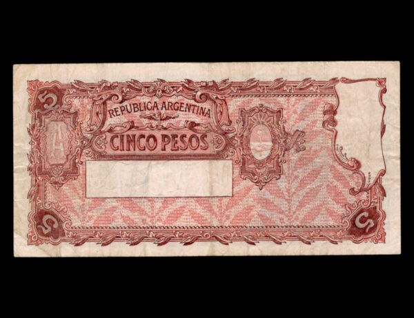 Argentina 5 Pesos Mignaquy Bot#1599 - Imagen 2