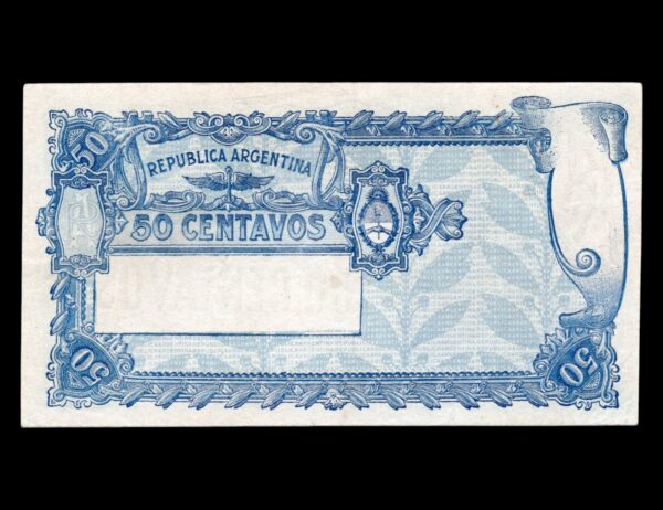 Argentina 50 Centavos Castex Bot#1528 - Imagen 2