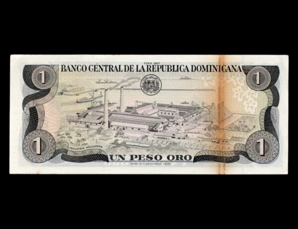 Republica Dominicana 1 Peso 1987 P#126B - Imagen 2