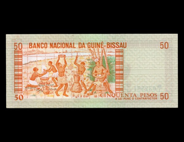Guinea Bissau 50 Pesos 1983 P#5 - Imagen 2