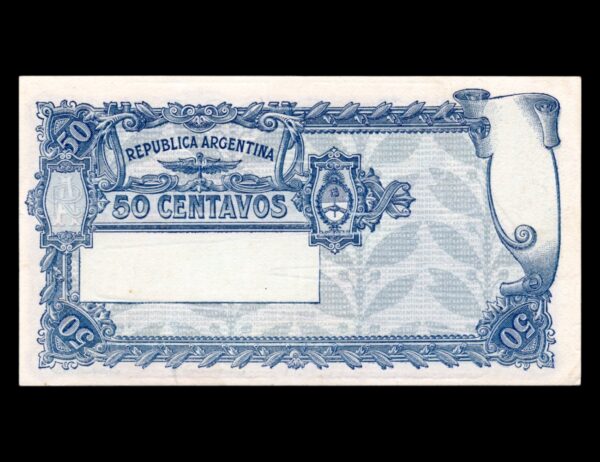 Argentina 50 Centavos Ortiz Basualdo Bot#1521 - Imagen 2