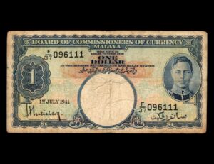 Malaya Britanica 1 Dollar 194 P#11