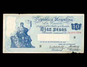 Argentina 10 Pesos Castex Bot#1626