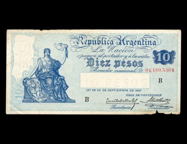 Argentina 10 Pesos Castex Bot#1626